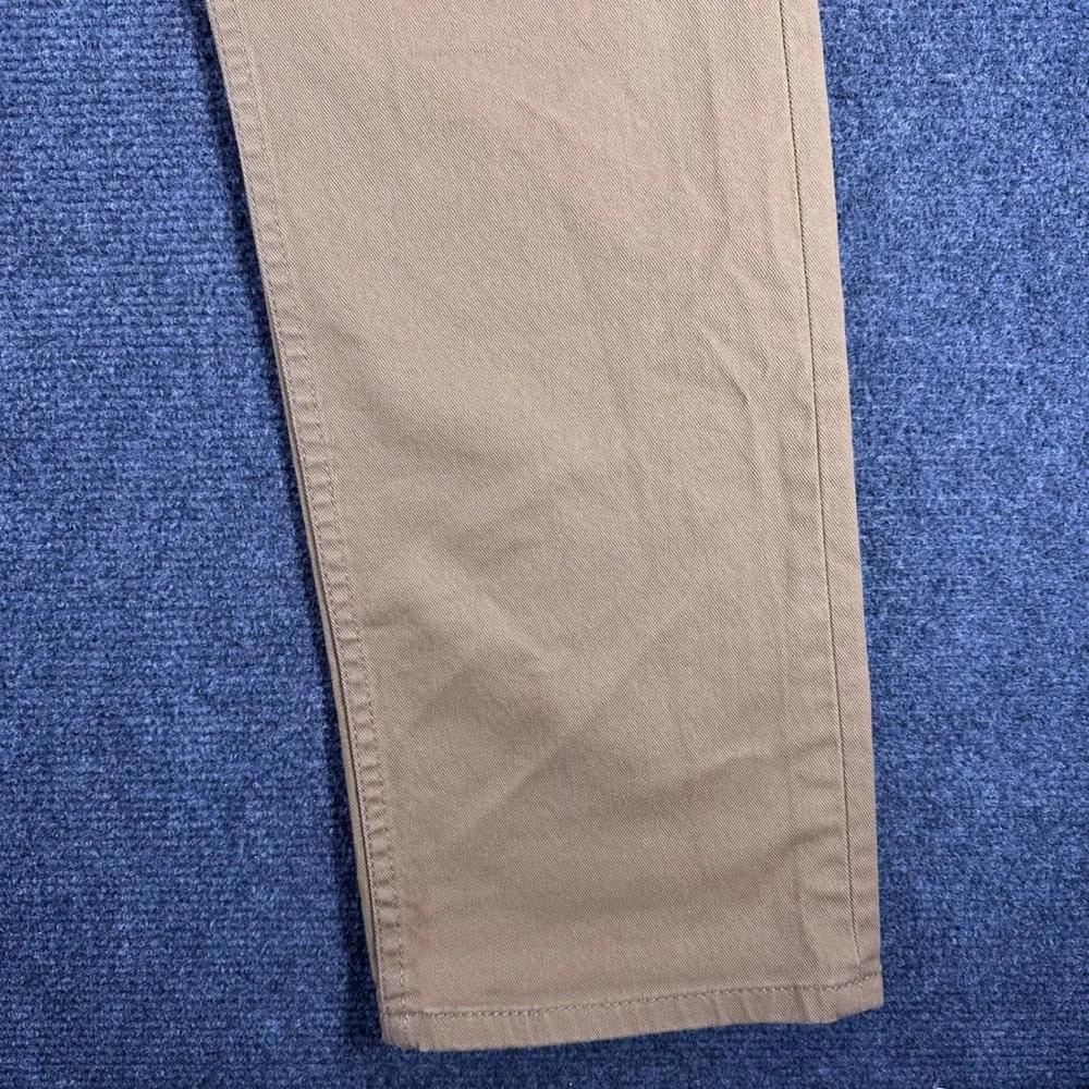 Levi's 513 Slim Straight Pants Mens 38x32 W38 L32 Tan Khaki Stretch Casual